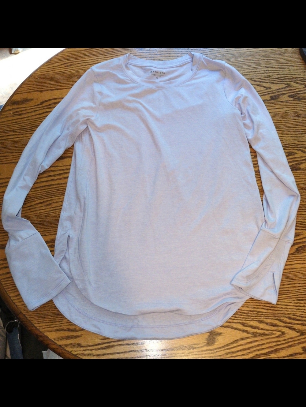 Athleta lilac color long sleeve top